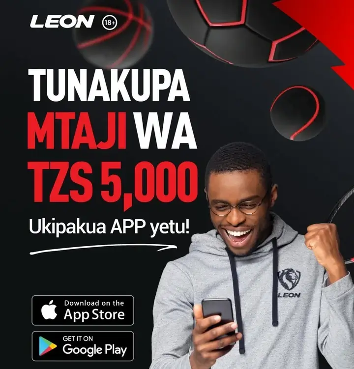 Tsh. 5,000 Bure | Install LeonBet App